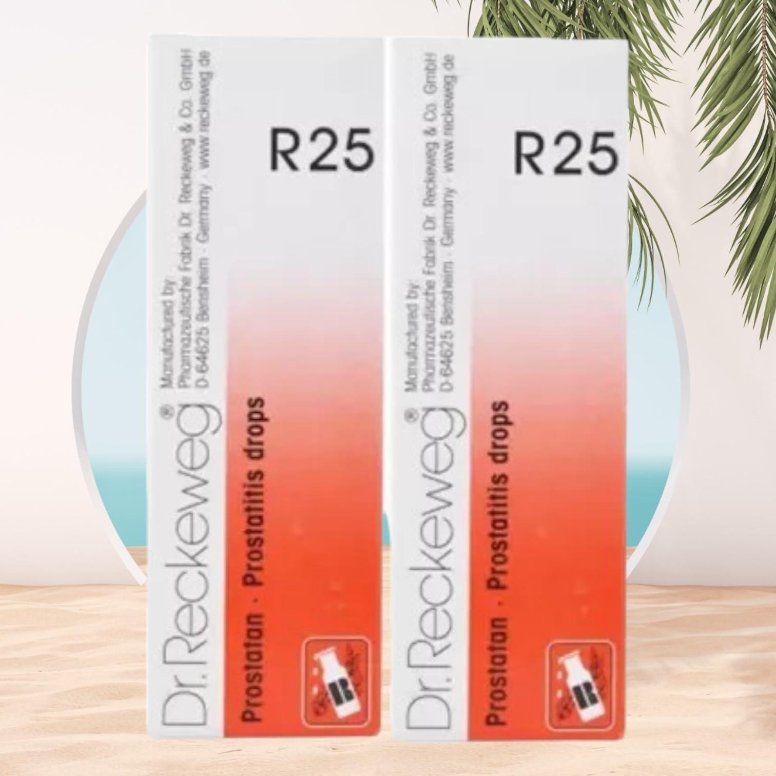 HOMOCOS Dr Reckeweg R25 Homeopathic Medicine Prostatan - Homeopathic Medicine 22ml, Pack of 2
