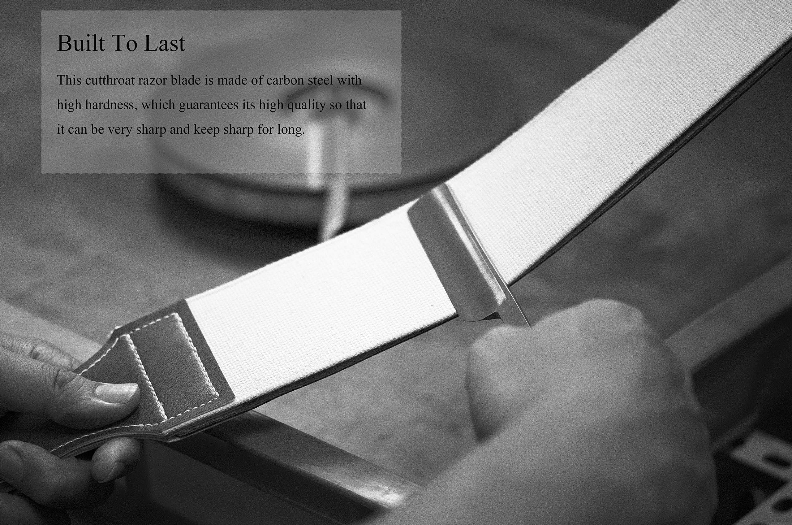 Grandslam Grandslam Leather Strop for Straight Razor Sharpening and Smooth - Professional Straight Razor Knife.