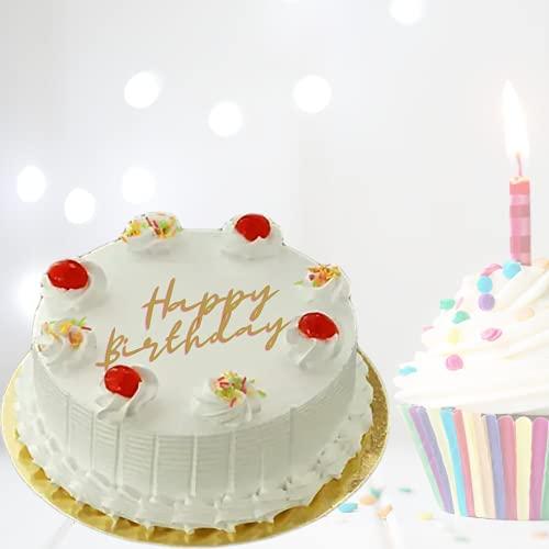 Bigwishbox Fresh Vanilla Cake 500g Birthday/Anniversary Cake