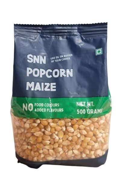 SNN SNN Popcorn Maize 500 Gram | Imported Raw Maize | Popcorn Kernels | Ready to Cook | High Expansion | Homemade Healthy Snack | Butterfly Popcorn Kernels