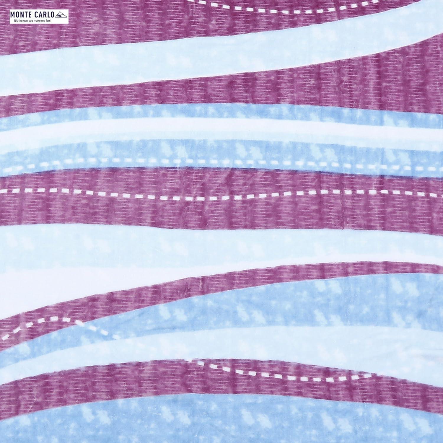 Monte Carlo Monte Carlo Relation (575 GSM) Luxury 1 Ply Single Bed Blanket for Mild Winter Size (1.50 m x 2.20 m) 1.9 KG