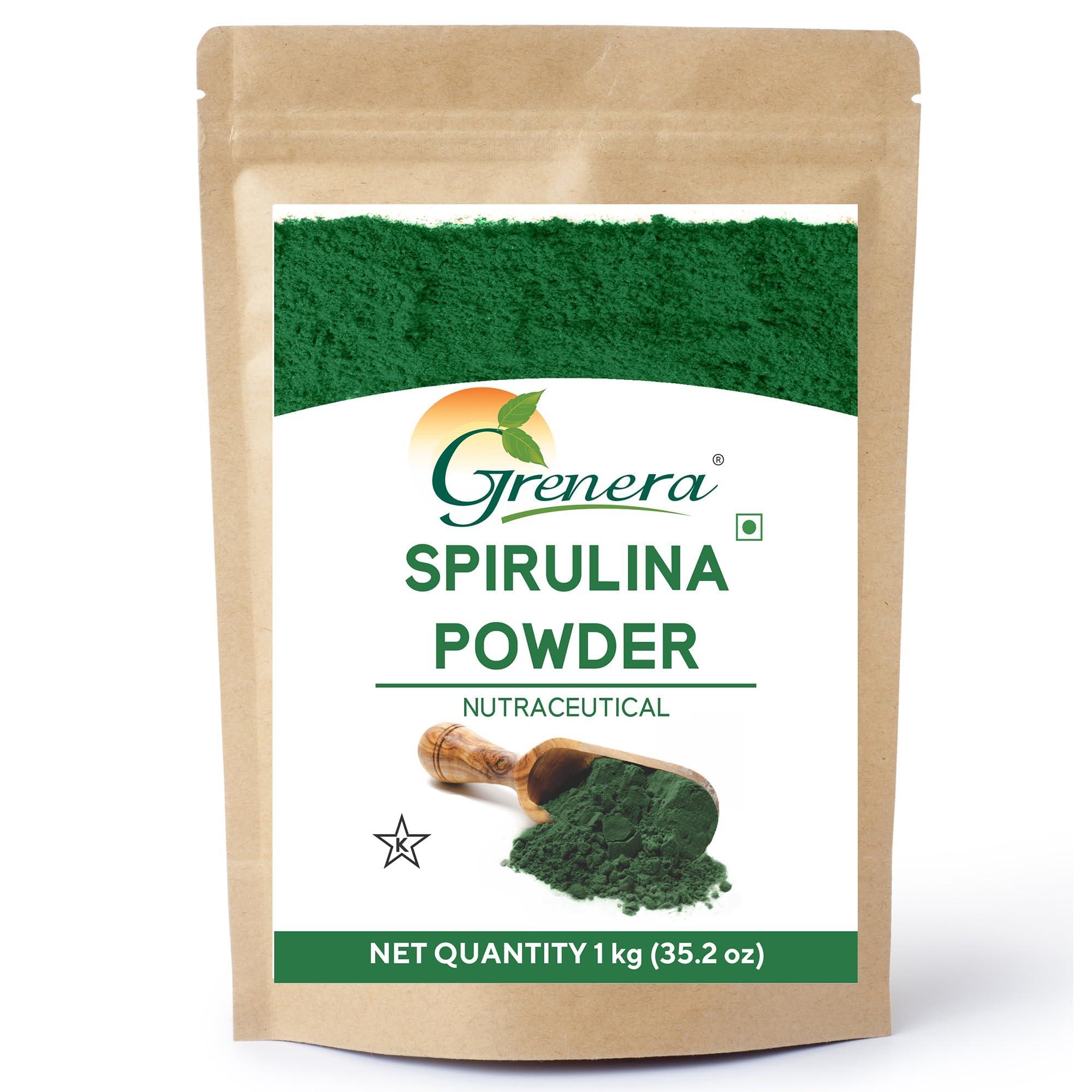 GRENERA Grenera Pure Spirulina Powder | Protein Algae Superfood Supplement | Organically Grown 1 kg