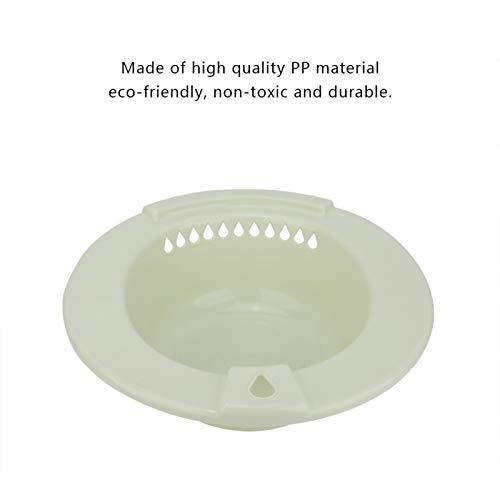 Fabater Sitz Bath, Edge Thickening Over The Toilet Hip Bath Tub, for Hip Cleaning Elderly Pregant Postoperative Care(Green)