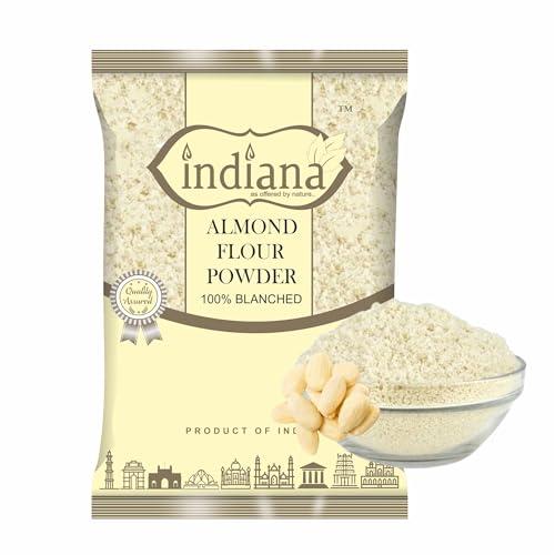 Indiana as offered by nature Indiana as offered by nature Almond Flour Blanched Fine Badam Powder (Atta)|Keto-Friendly|Naturally Protein-Rich, High Fiber, Low-Carb|Gluten-Free 400 Grams