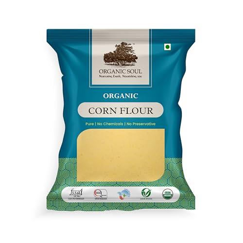 ORGANIC SOUL Organic Soul - Organic Corn flour Powder (Makki Atta, Corn Flour, Maize Flour) 450 Gm