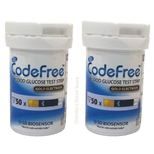 SD Codefree SD Codefree Blood Glucose Test Strips (Pack-200) - Glucometer Strips