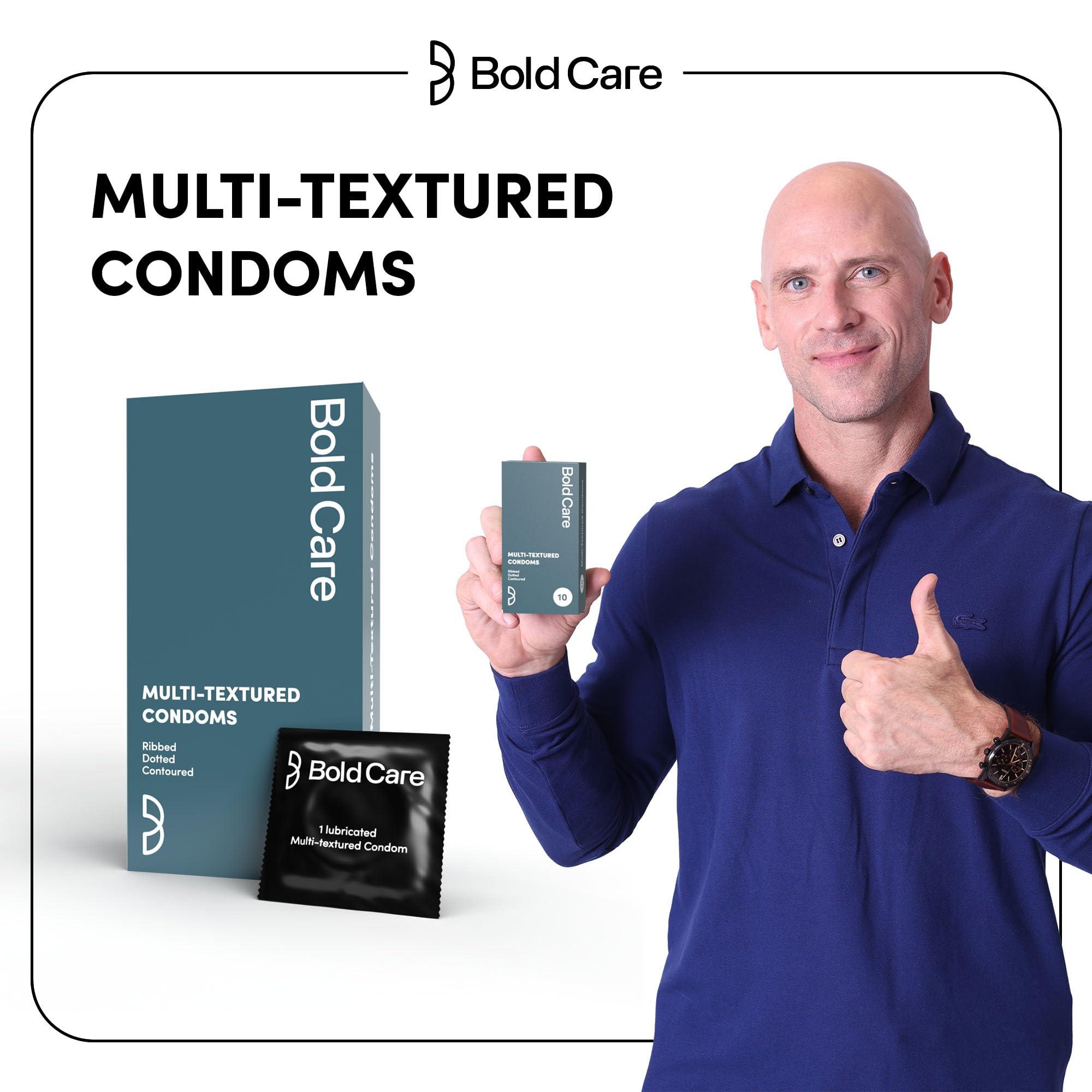 Bold Care Bold Care Multi textured condoms + Ultra Thin Delay Condoms - Super Saver pack - Designed to fit perfectly - Paraben free
