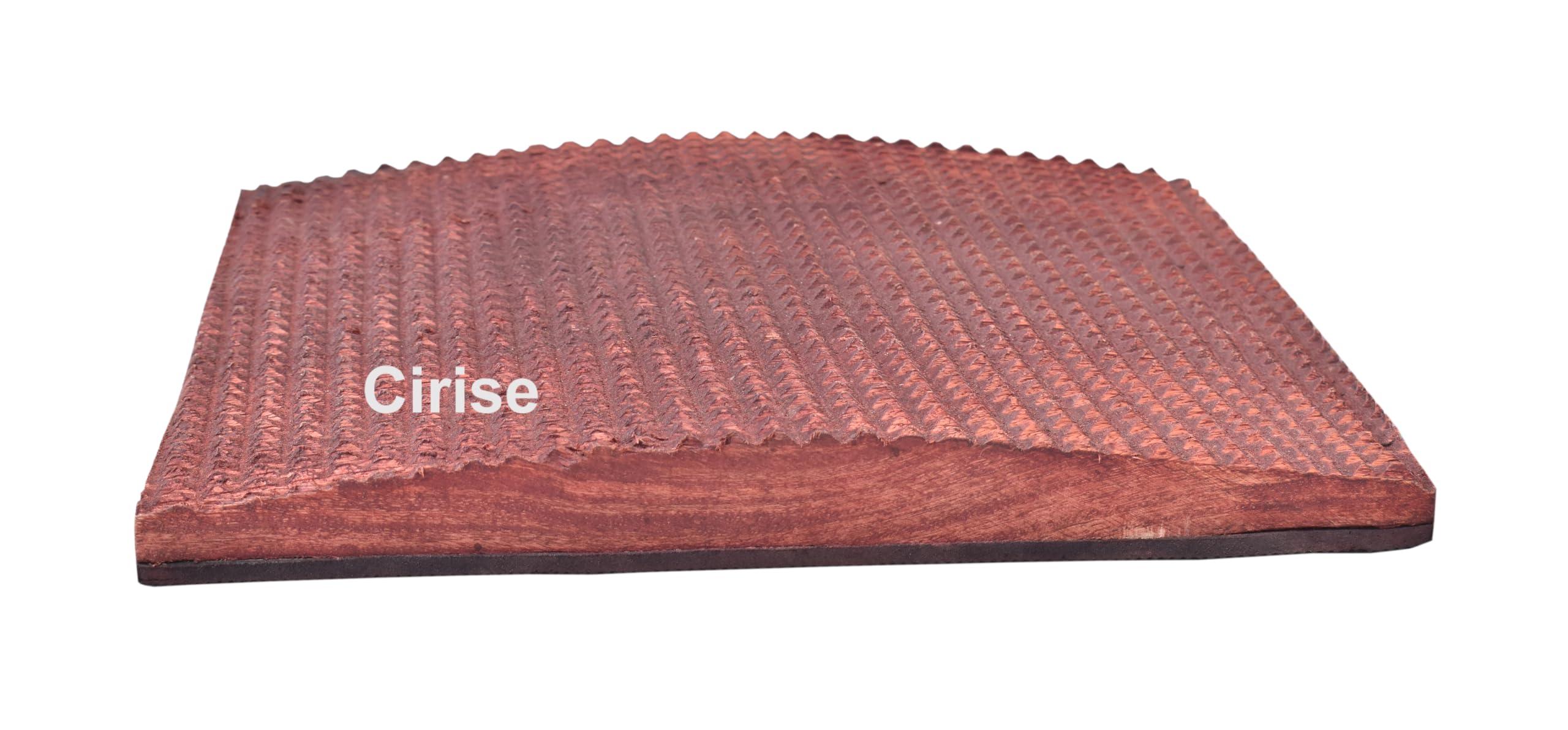 Cirise Cirise Engineered Wood Acupressure Mat Foot Massager (30CM X 29CM X 2.5CM Brown) II for Pain Stress Relief Blood Circulation Body Care Fitness