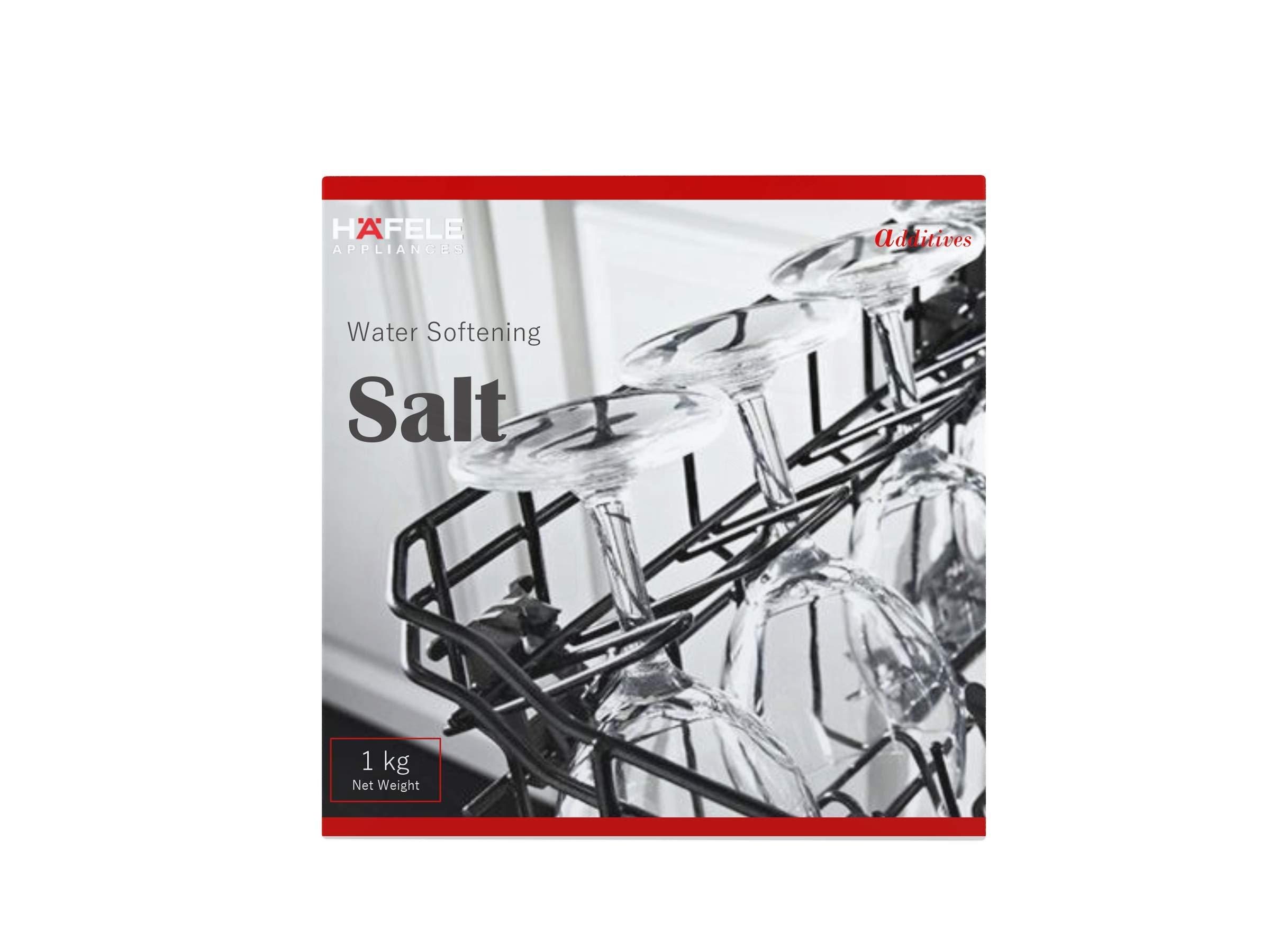 Hafele Hafele Dishwasher Additives Pack - Dishwashing Detergent 1kg (Pack of 3), Salt 1kg (Pack of 3) & Rinse Aid 500ml (Pack of 2)