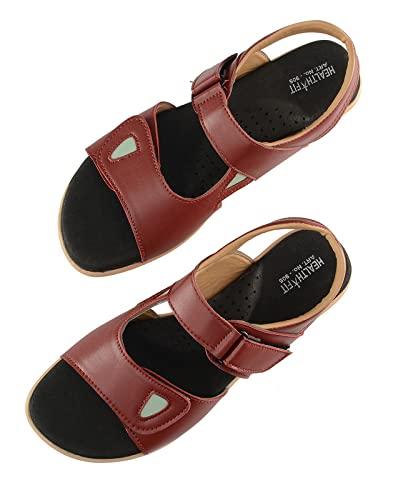 HEALTH FIT HEALTH FIT Extra Soft Ortho Care Diabetic & Orthopedic Sandal/Doctor Sandal Footwear with Arch Support - Women-6
