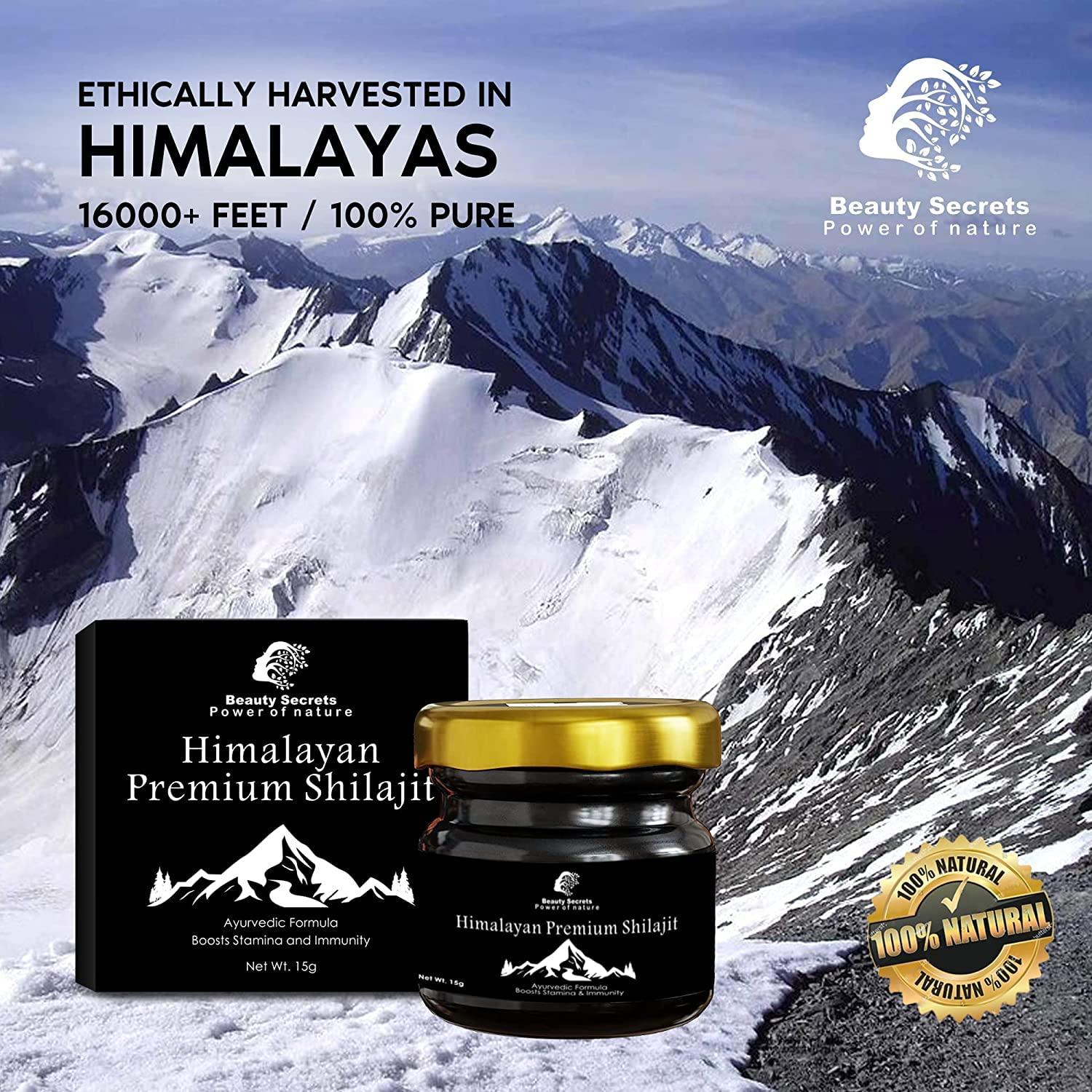 BEAUTY SECRETS Beauty Secret Pure Himalayan Ayurvedic Shudh Raw Shilajit Resin/Semi-Liquid for Men & Women 15 Gms (Pack Of 2)