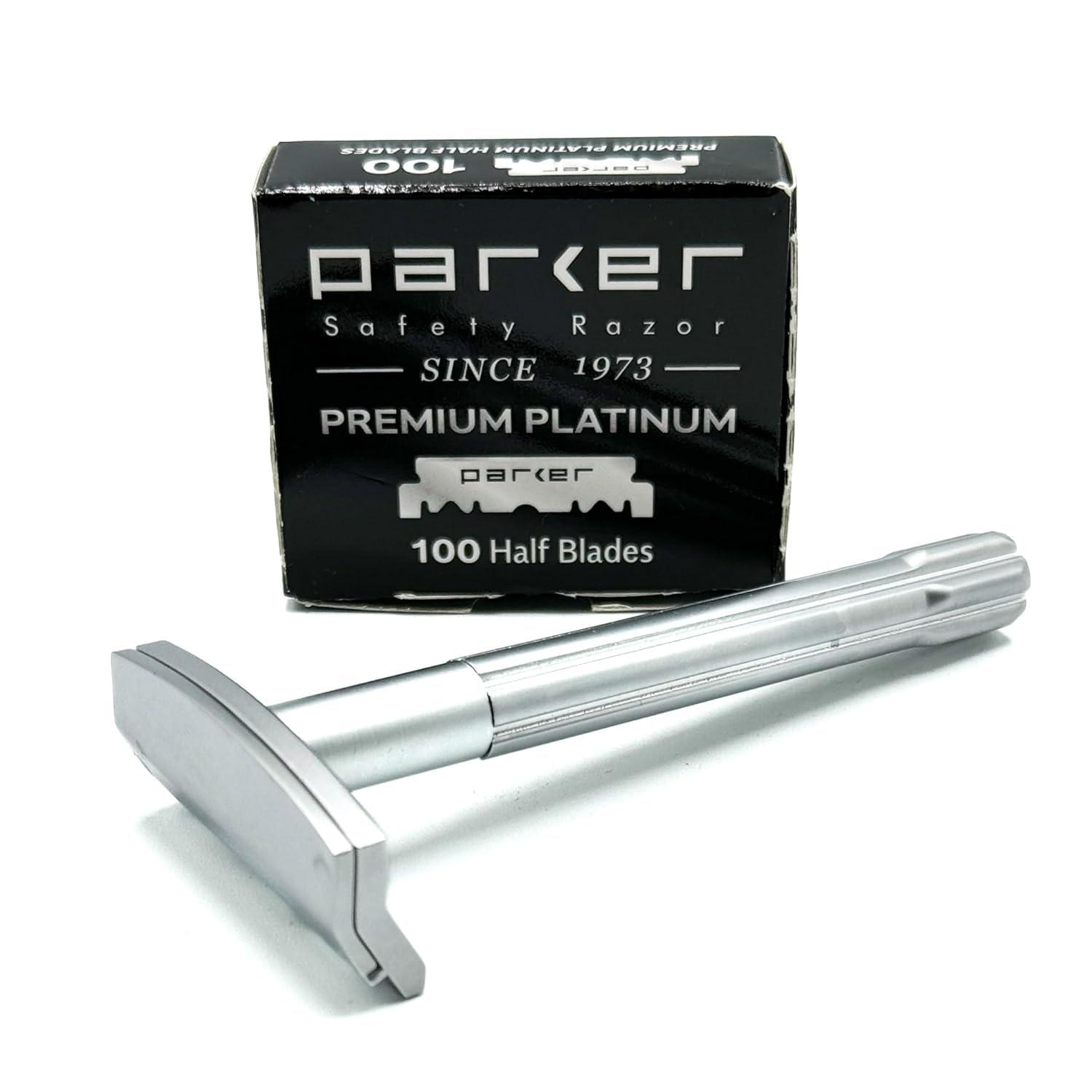 PARKER Safety Razor PARKER Safety Razor Men Soloedge Single-Edge Safety Razor By Parker Safety Razor (With Blades)