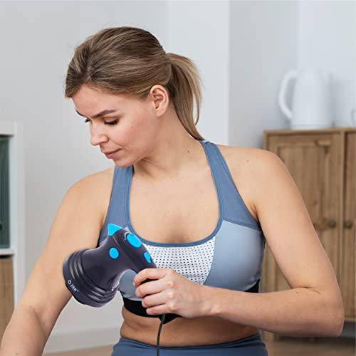 JSB JSB HF138 Body Massager Handheld for Pain Relief in Full Body, Neck, Back, Leg & Foot Pain (Black-Blue)