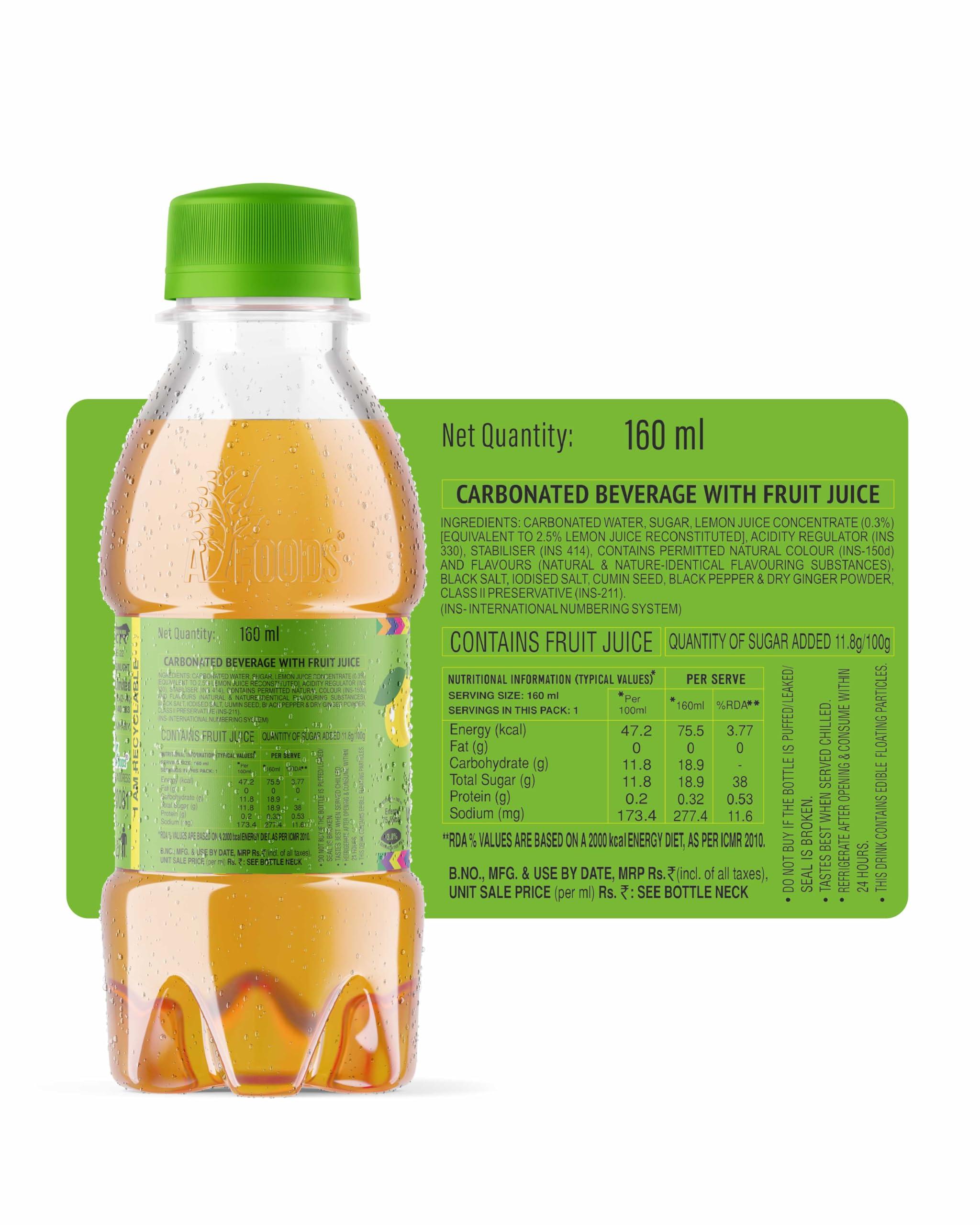 LAHORI ZEERA LAHORI ZEERA Z1 Desi Hi Changa- 160Ml, Pack Of 24 - Lemon