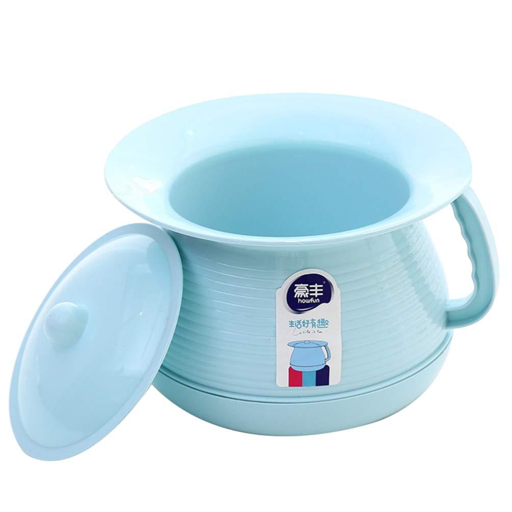HEALLILY HEALLILY Potty Urinal Chamber Pot Bedpan Urinal Bottle Urine Pot Pee Bottle Urinal Bottle Urine Pots Urine Bucket Mobile Toilet for Kids Female Blue