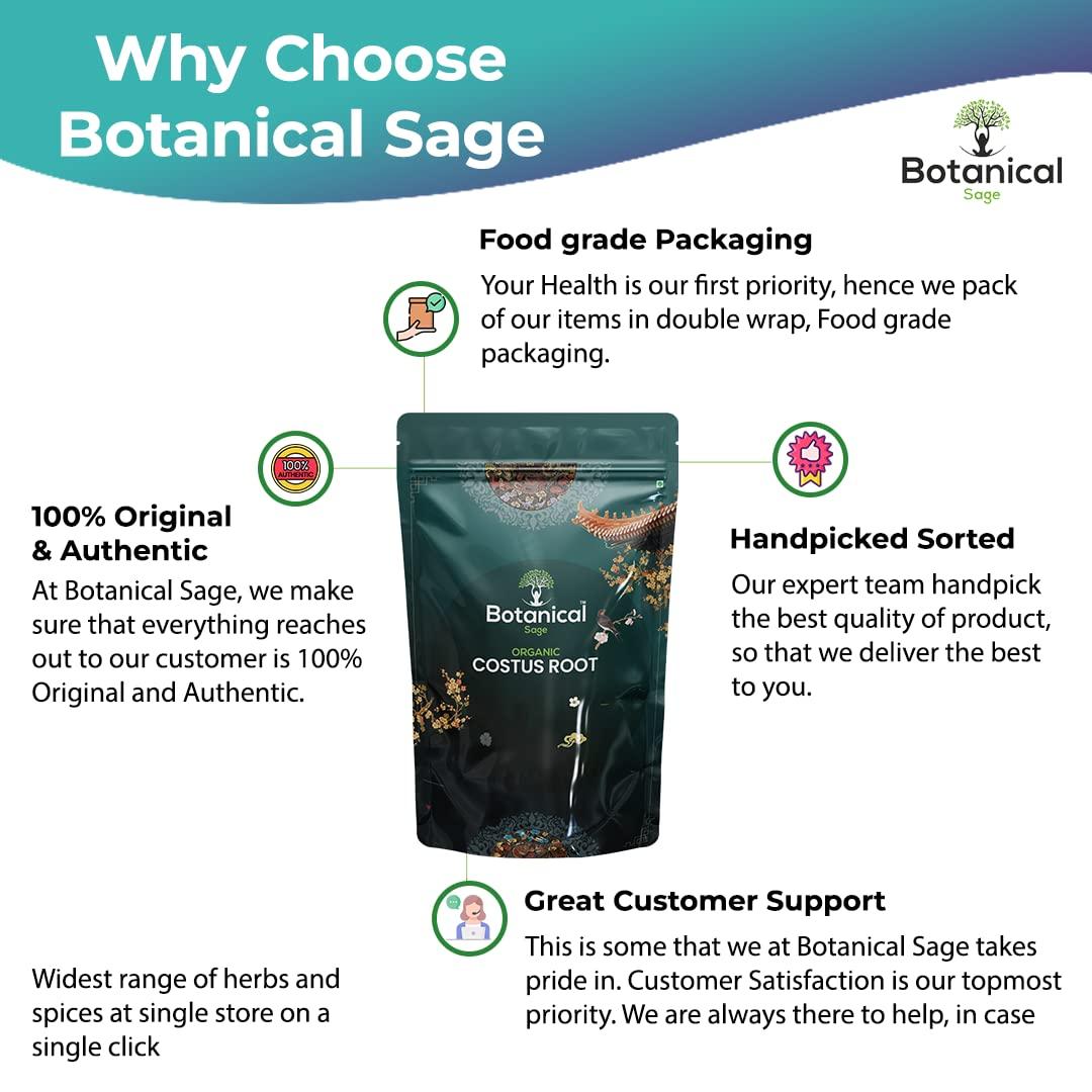 Botanical Sage Botanical Sage- Costus Root 100g | Qust Al Hind | Indian Costus Root
