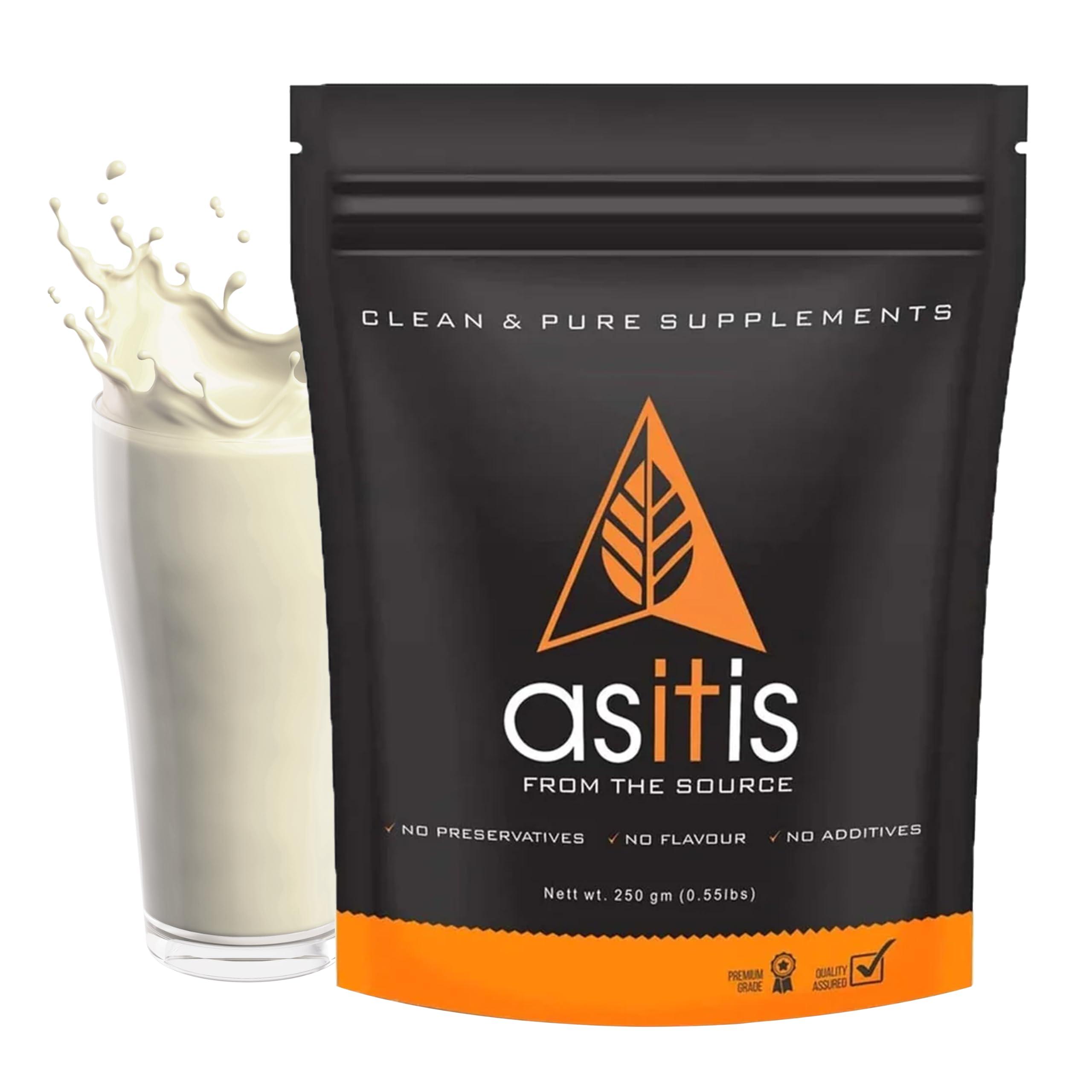 Asitis Nutrition AS-IT-IS Nutrition Whey Protein Concentrate 80% Unflavoured, Labdoor Certified (250Gm)