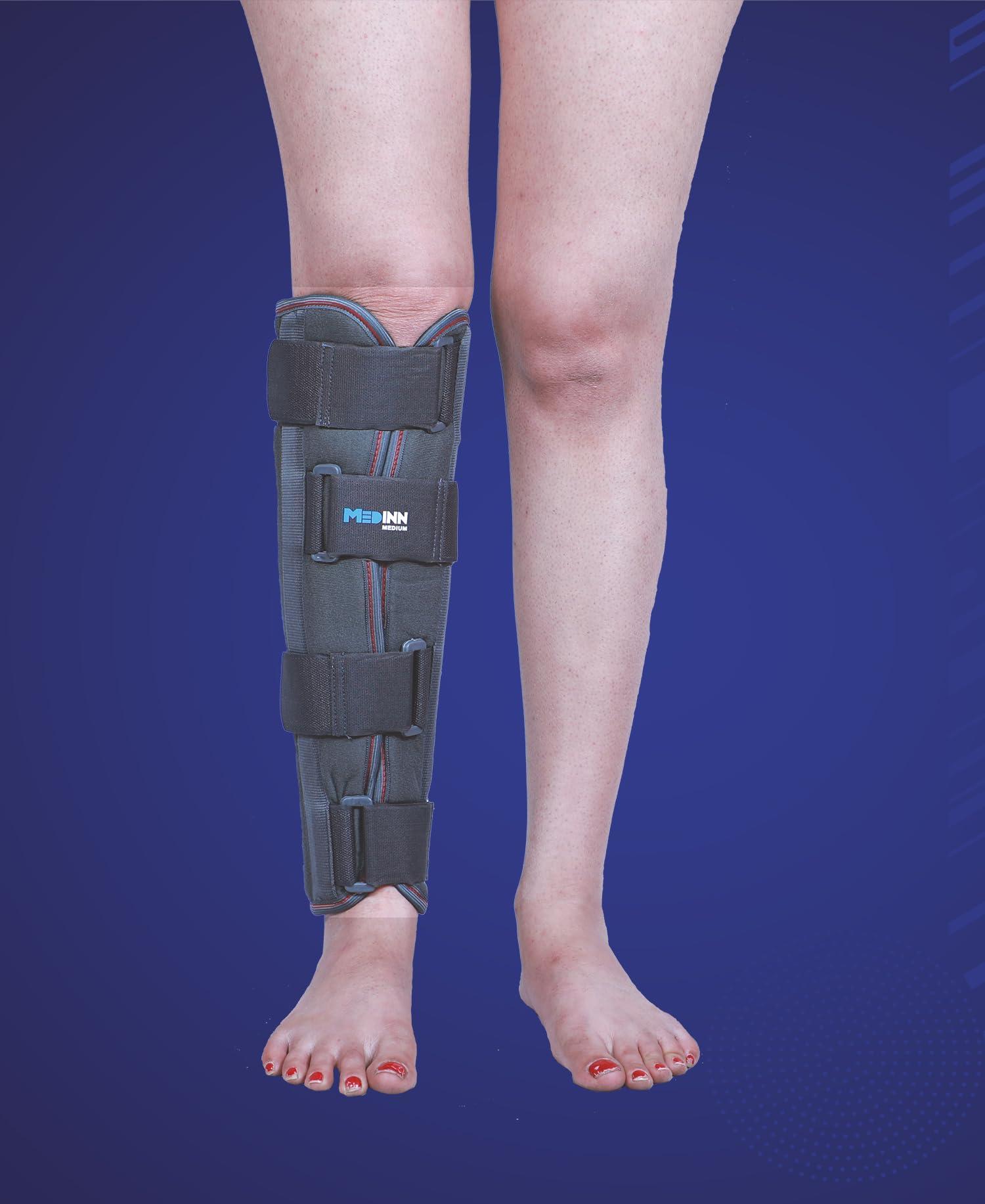 MEDINN ORTHOTICS TIBIAL BRACE | SUPPORT FOR LEG, CALF AND FIBULA FRACTURE ORTHOSIS (XL)