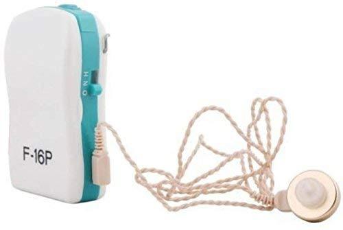 AUDITECH AUDITECH® F-16P Ear Machine Hearing for Old Age/Ear Hearing Machine/Ear Sound Amplifier/Hearing Amplifier Aid Sound Enhancement Wired Box In the Ear Pocket Hearing Aid (Blue, White)