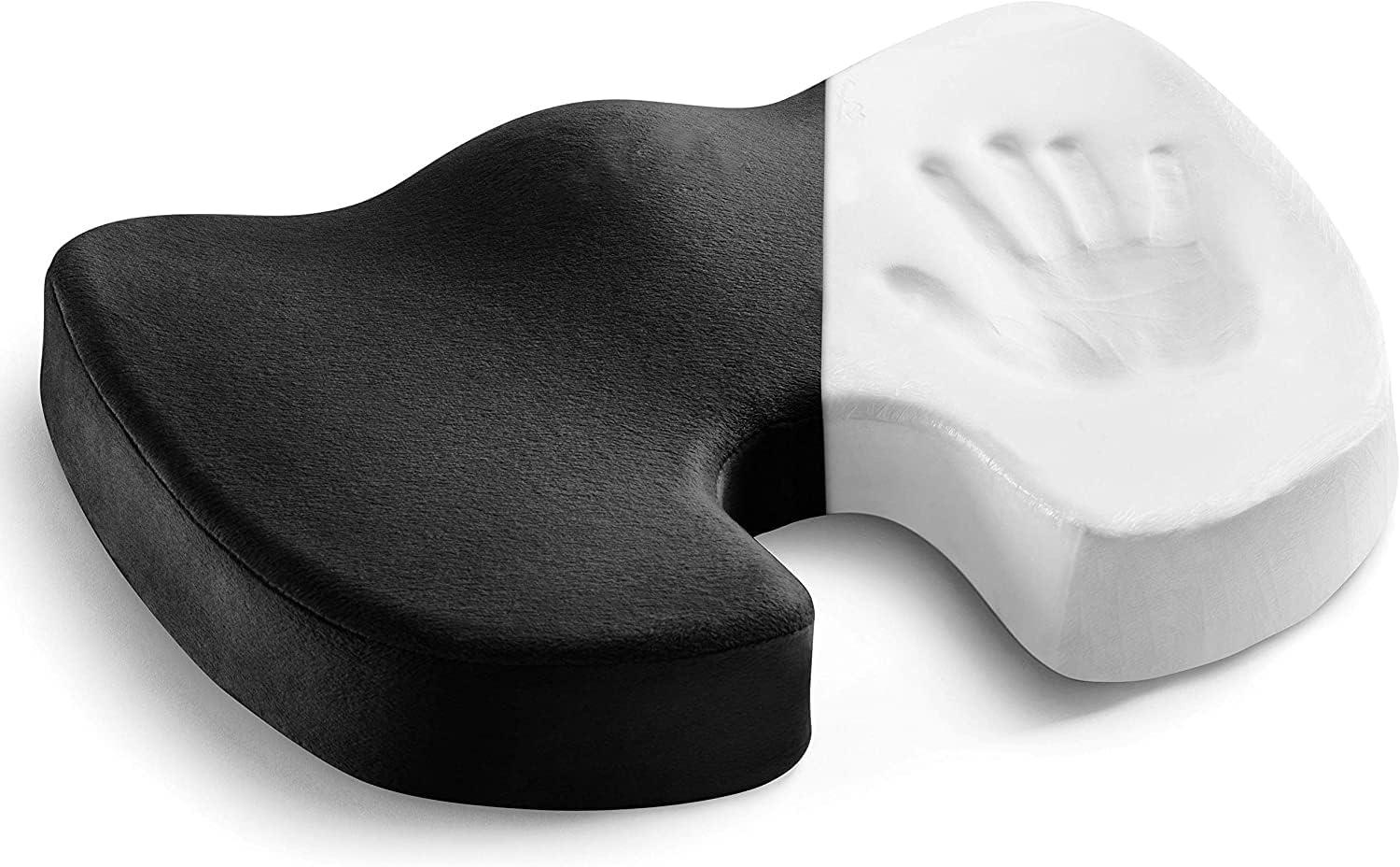 Oshotto Oshotto Orthopedic Memory Foam Coccyx Seat Cushion for Tailbone, Sciatica Pain Relief Hip Support for Office, Cars, Chair Compatible with BMW 7 Series