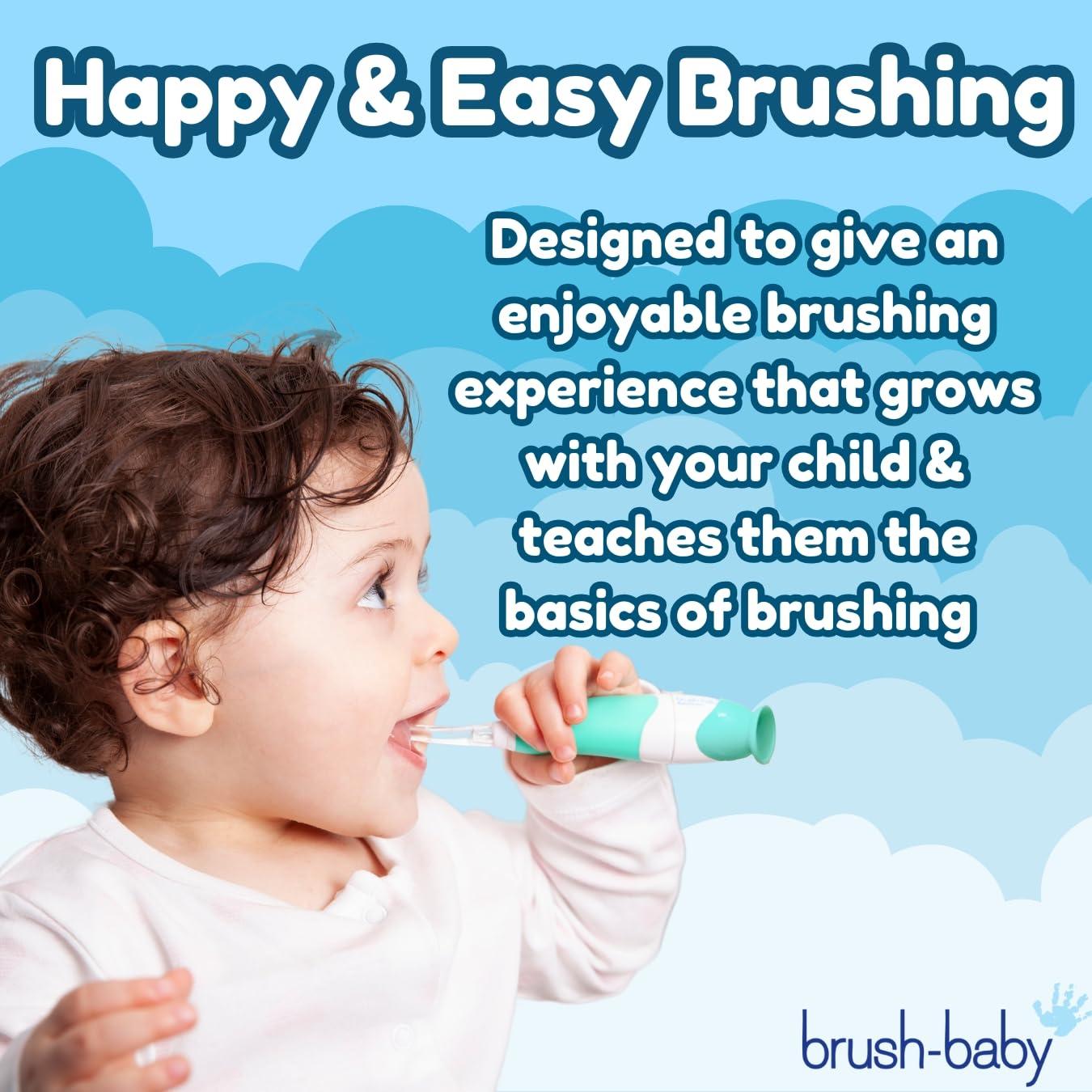 Brush-Baby Brush Baby BabySonic Replacement Heads - Pack of 2 (Ages 0-18 Months)