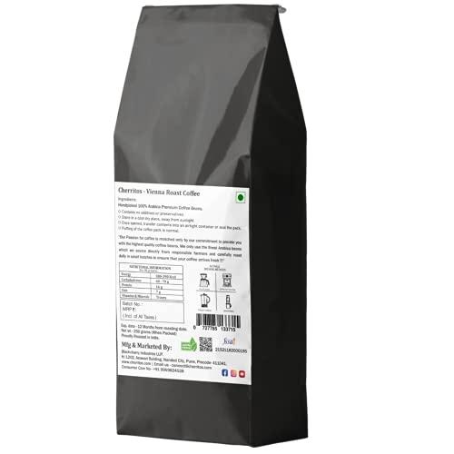 CHERRITOS CHERRITOS Coffee, Vienna Roast (Dark Roast), Arabica Coffee, Freshly Roasted, 250 Grams (Whole Beans)