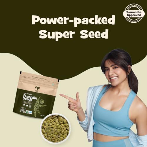 NOURISH YOU Nourish You Organic Pumpkin Seeds 100 gm (Each) | Raw Pumpkin Seeds Protein and Fiber Rich Superfood | Healthy Snack Immunity Booster (Pack of 3)