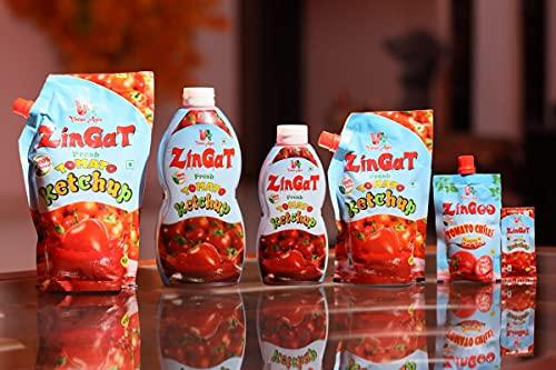 VARUN AGRO PROCESSING FOODS PRIVATE LIMITED Fresh Tomato Ketchup 450 gm Bottle, Sweet & Tangy Sauce tamota sauce onion garlic - Super Saver Offer Pack (Grocery items in kitchen)