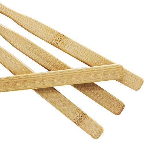 Namboo Namboo 8 Years And Above Super Hard Toothbrush Bamboo Toothbrush Large Brush Head Manual Toothbrush Hard Bristles Pack Of 4,Brown