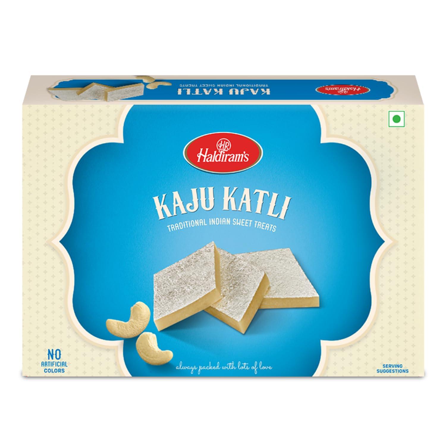 Haldiram\'s Haldiram\'s Kaju Katli 200 Gm X 1 Box | Kaju Katli Made with Finest Cashews | Kaju Barfi | Indian Mithai | No Added Colours | Premium Handcrafted Traditional Sweets | Great Gift Pack