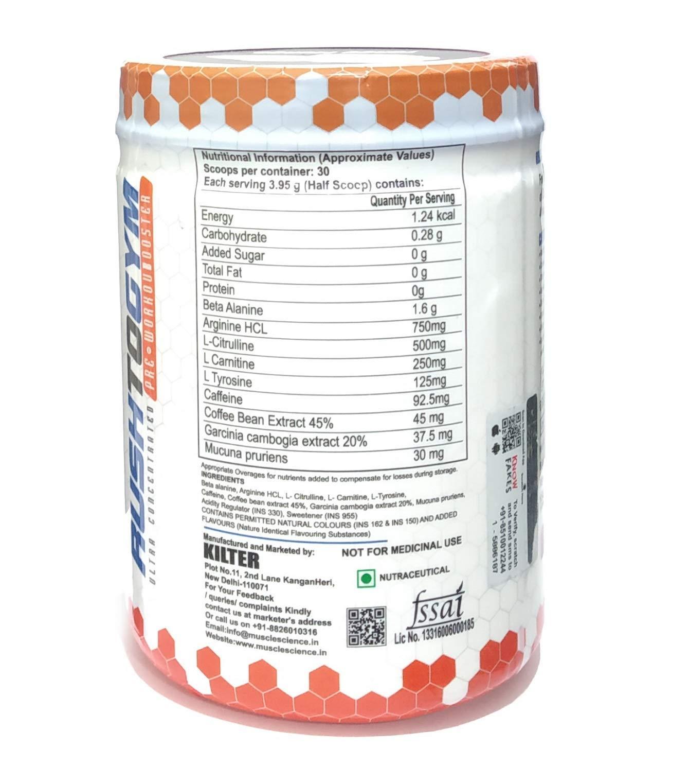 MUSCLE SCIENCE Muscle Science C-6 Ultra Concentrated Pre-Workout 30 Servings(Watermelon)