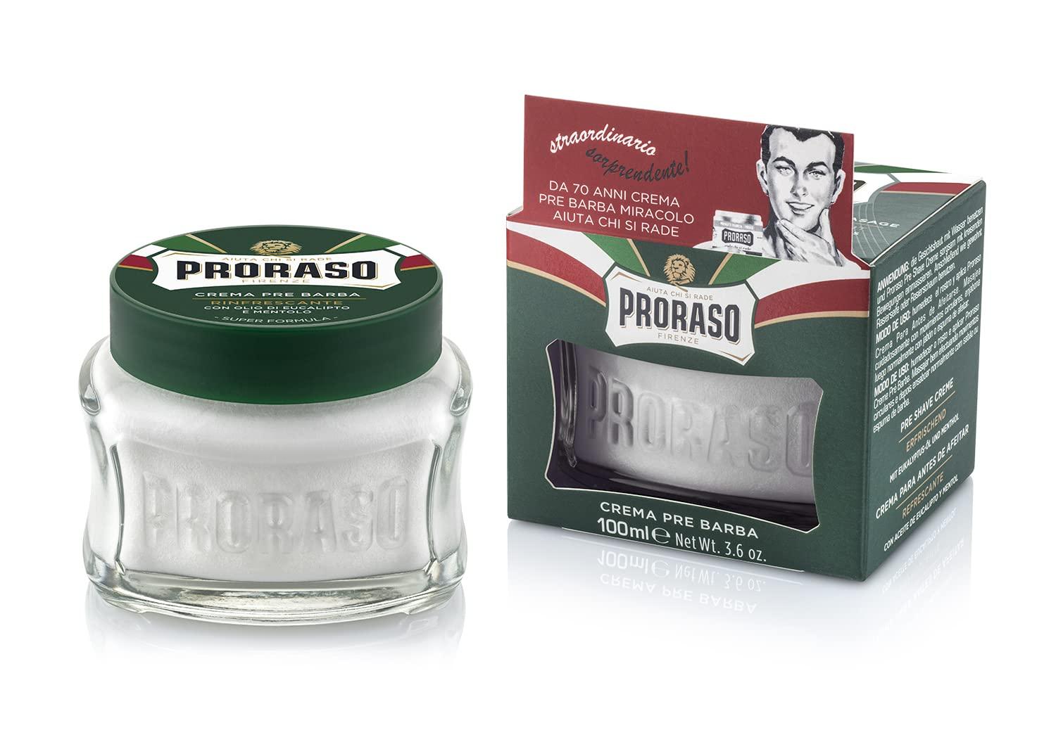 Proraso Proraso Pre-Shave Cream, Refreshing and Toning, 3.6 Oz