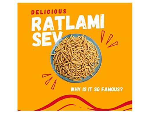 GHOTARAM GFP Namkeen Besan Bhujia Long Sev Snack/Ratlami Namkeen Sev/Indore\'s Famous Ratlami Sev Crispy & Crunchy Medium Spicy/Lightly Spiced & Flavorful/Perfect Topping for All Food Chaat-1Kg*4Pack