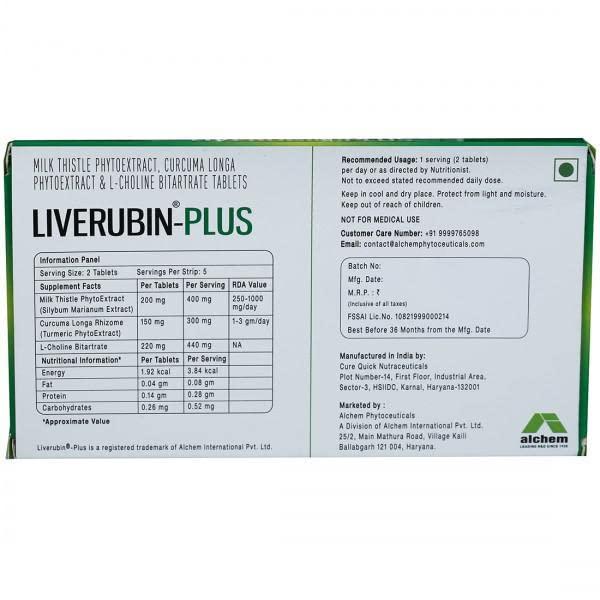 AlchemLife AlchemLife Liverubin Plus The Natural Hepato Protector Tablet With Milk Thistle, PhytoExtract (Pack of 7)