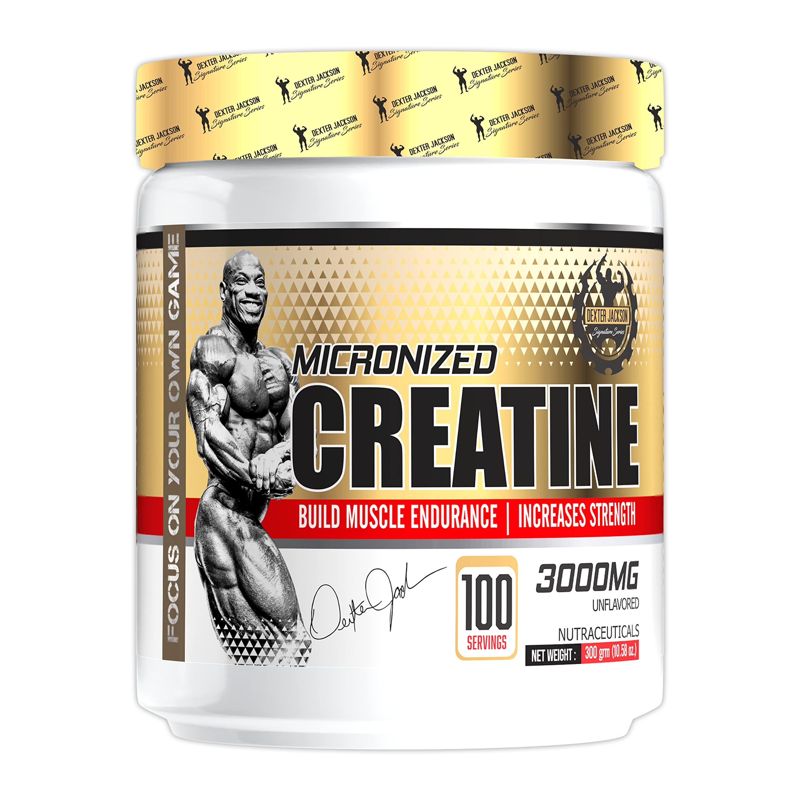 Dexter Jackson Signature Series Dexter Jackson Signature Series Creatine Powder | Builds Muscle Endurance & Helps To Increase Strength | 100 Servings,300Gm