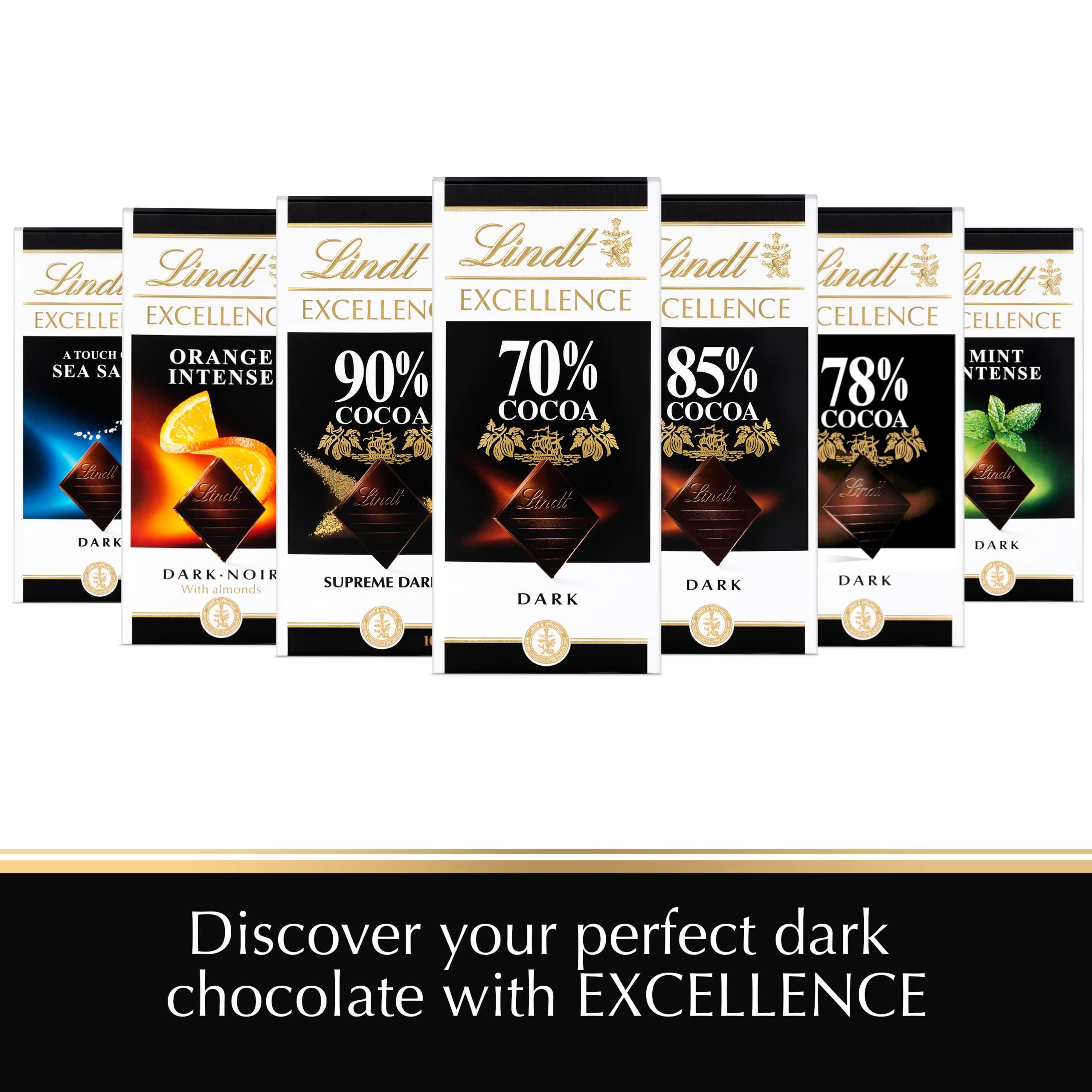 Lindt Lindt Excellence Caramel & Sea Salt Touch Chocolate Bar 100 Grams (Pack of 2)