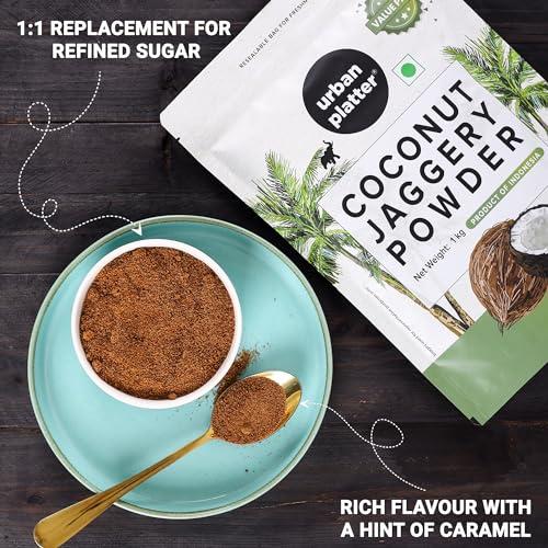 urban platter Urban Platter Coconut Jaggery Sugar Powder, 1Kg [Low GI | Rich in Minerals | Natural Sweetener]