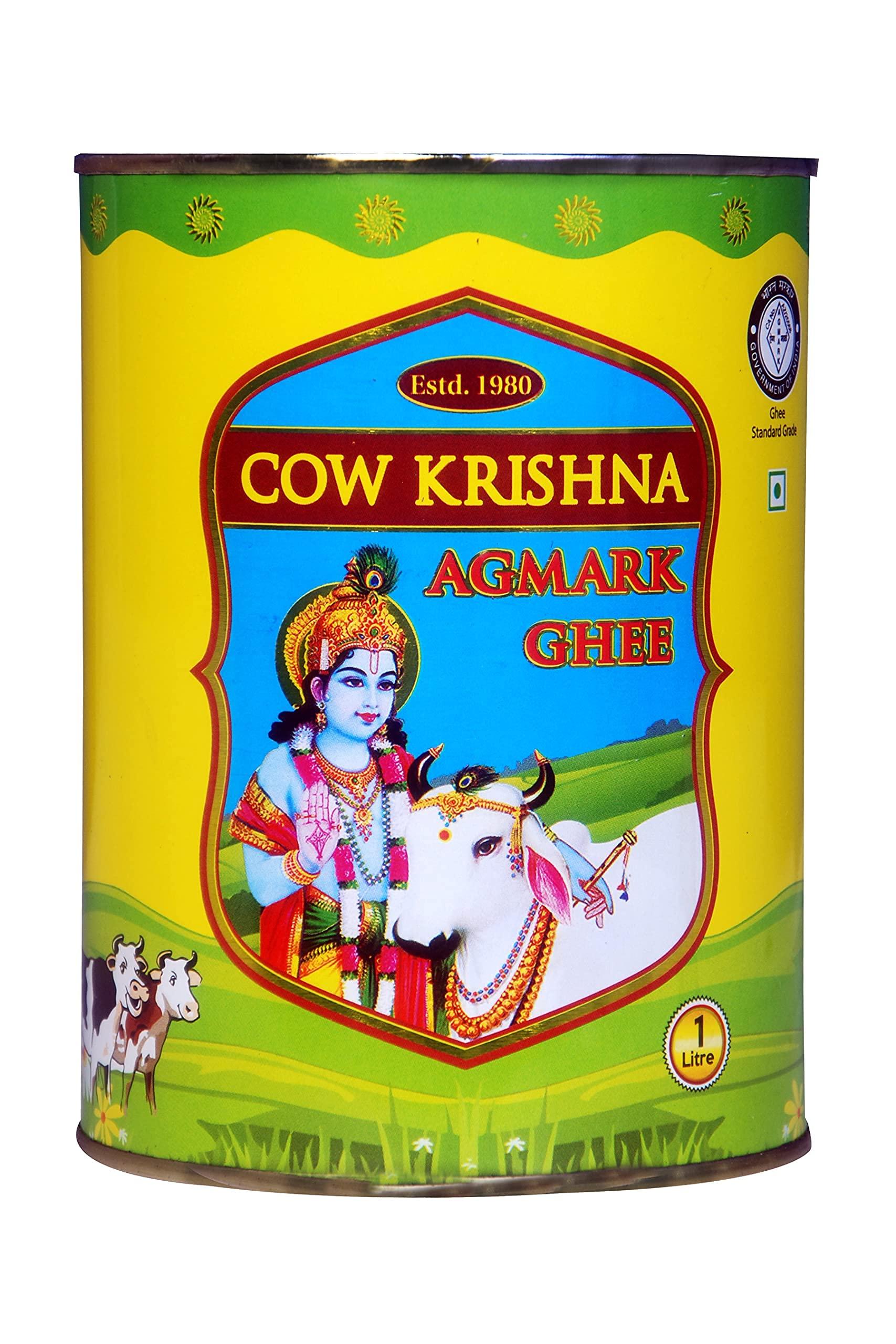 Generic Cow Krishna Agmark Ghee -Pure Cow Ghee-1 LTR Tin(Pack of 2)