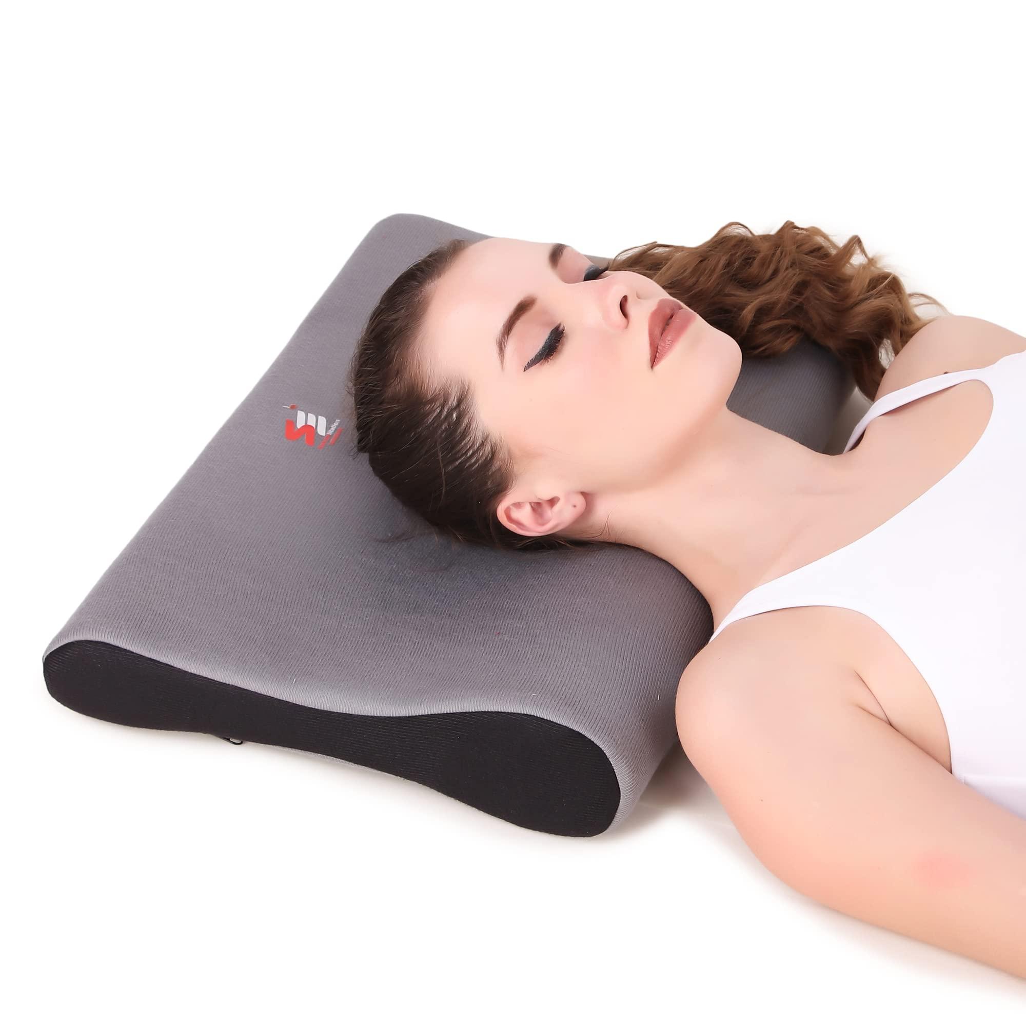 SE Rehabilitation SE Rehabilitation Orthopedic Memory Foam Cervical Pillow for Neck Pain Cervical Spondylitis Relief