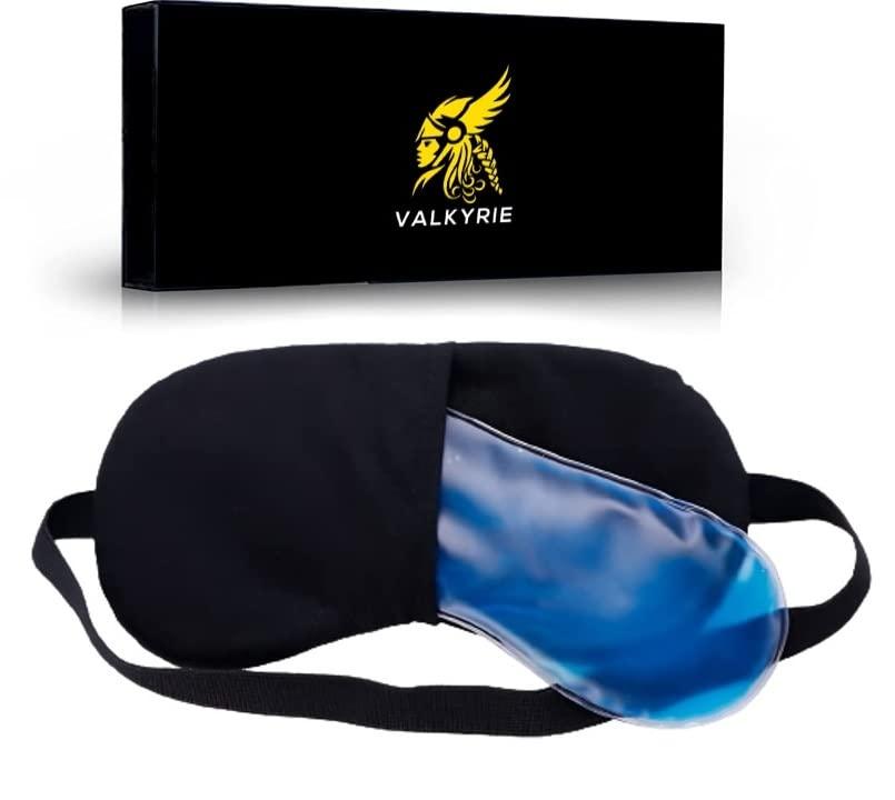 VALKYRIE VALKYRIE Cooling Gel Relaxing Eye Sleep Mask for Dark Circles, Dry Eyes, Cooling Eyes, Pain Relief, Redness, Eye Patches, Sleeping Cool Pad Suitable for All Family Members Sleeping Mask