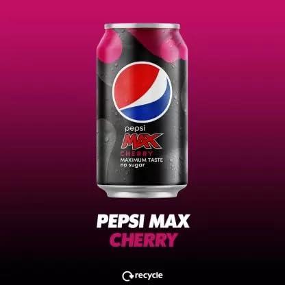 Generic Pepsi Max Cherry Flavor Maximum Taste No Sugar Added 330ml (Pack Of 3) USA