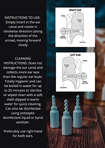 MCIPL ear’O’clean Ear Cleaner And Ear Wax Remover / Ear Scratcher (Multicolour) - Pack of 6 | Reusable ear cleaner made of very soft material to avoid injury while cleaning | Can be used as an ear-scratchin