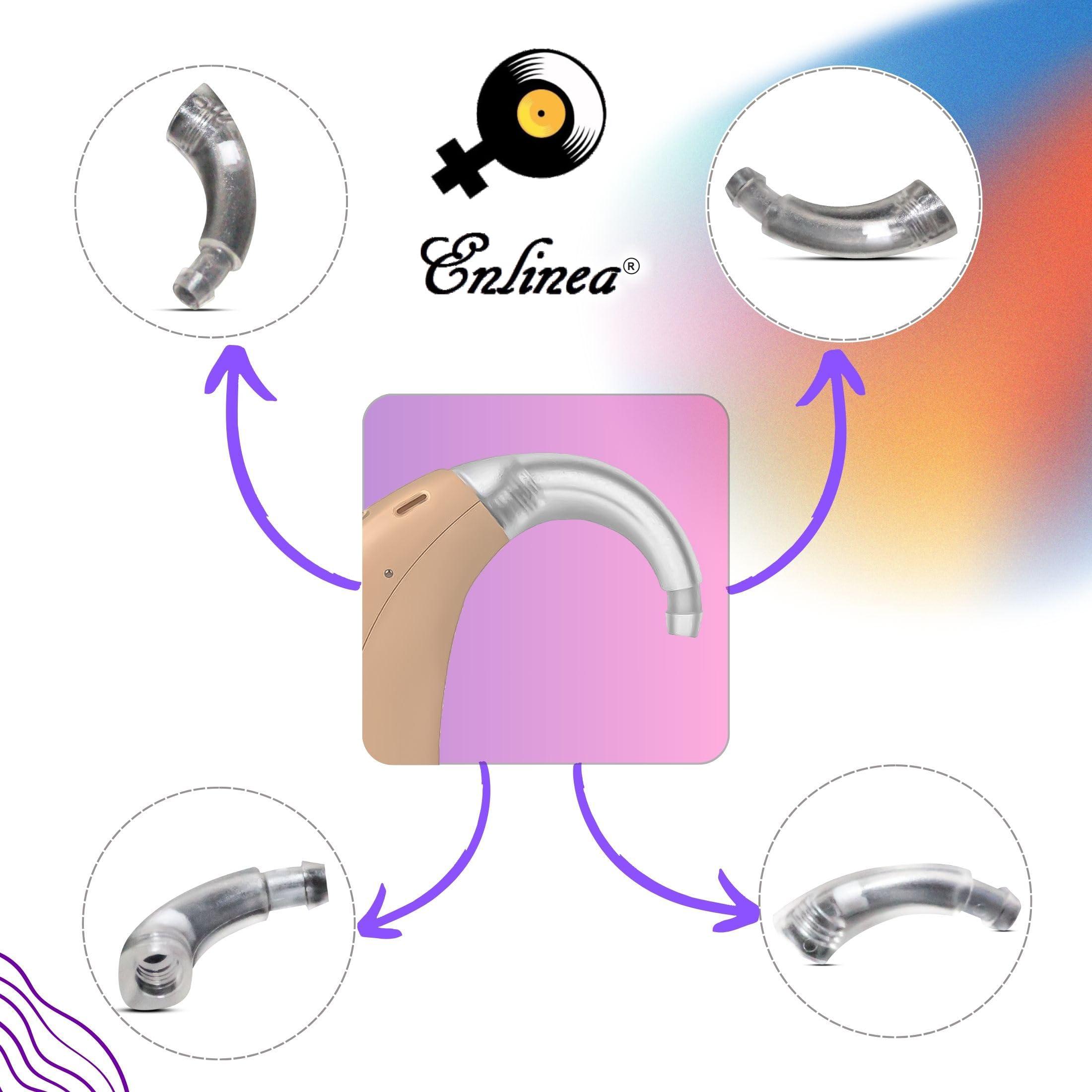 Enlinea Enlinea Replacement Ear Hook for Phonak Naida Q90 UP BTE|| Hearing Devices Replacement Accessories | Easy Install | Durable ABS Material| Anti-Howling Ear Hook