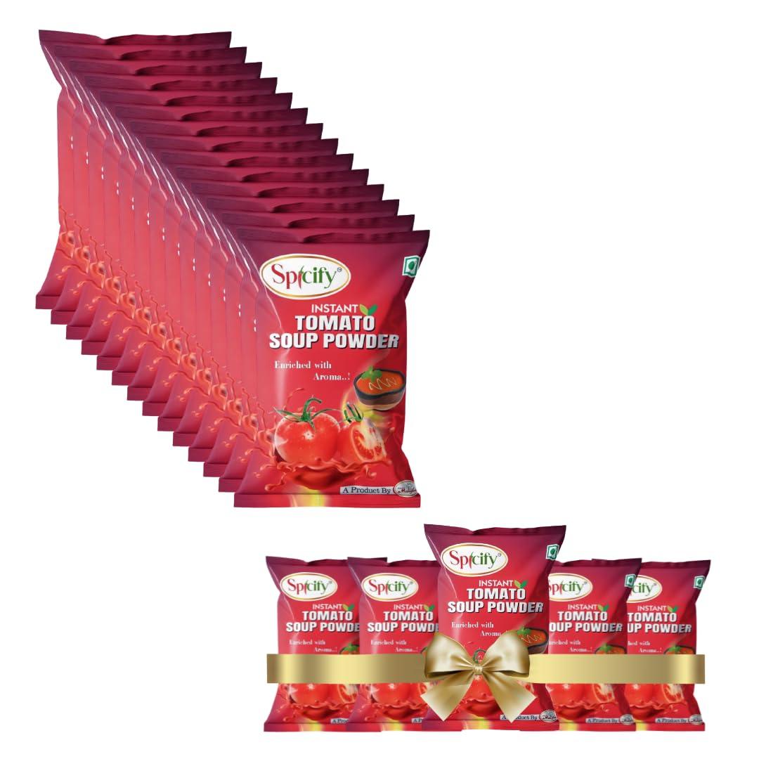 Spicify Spicify Instant Tomato Soup 20 Sachets x 12g | Fresh Tomato Flavor | Ready-to-Make Soup Packet | Convenient & Delicious | Tomato Powder Soup