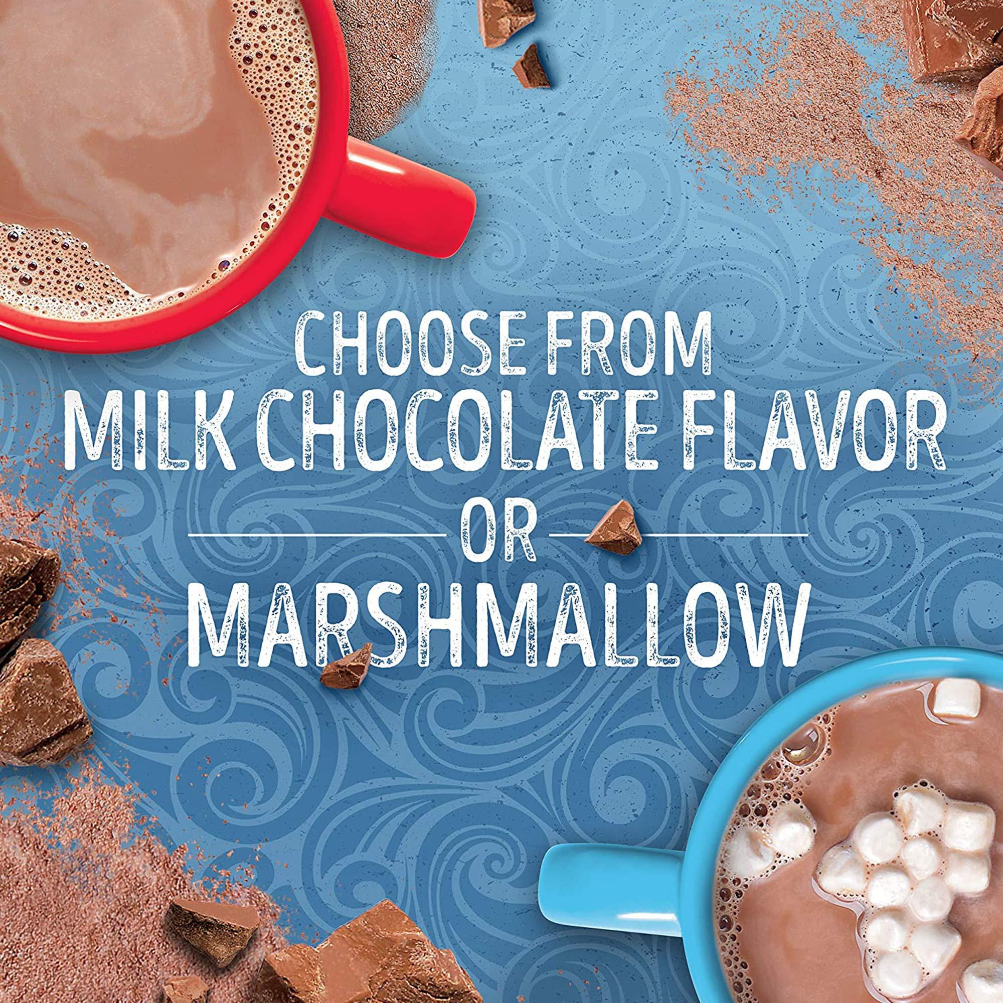 Swiss Miss Swiss Miss Variety Pack Milk Chocolate, Marshmallow Hot Cocoa Mix (33% Larger Mug), 313 g