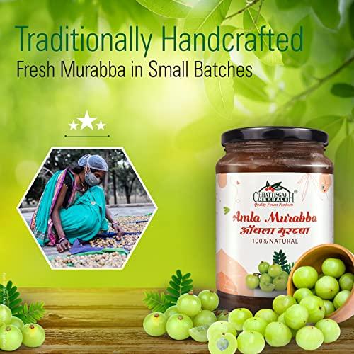 Chhattisgarh Herbals Chhattisgarh Herbals Handmade Aonla Murabba, Indian Gooseberry 900 g