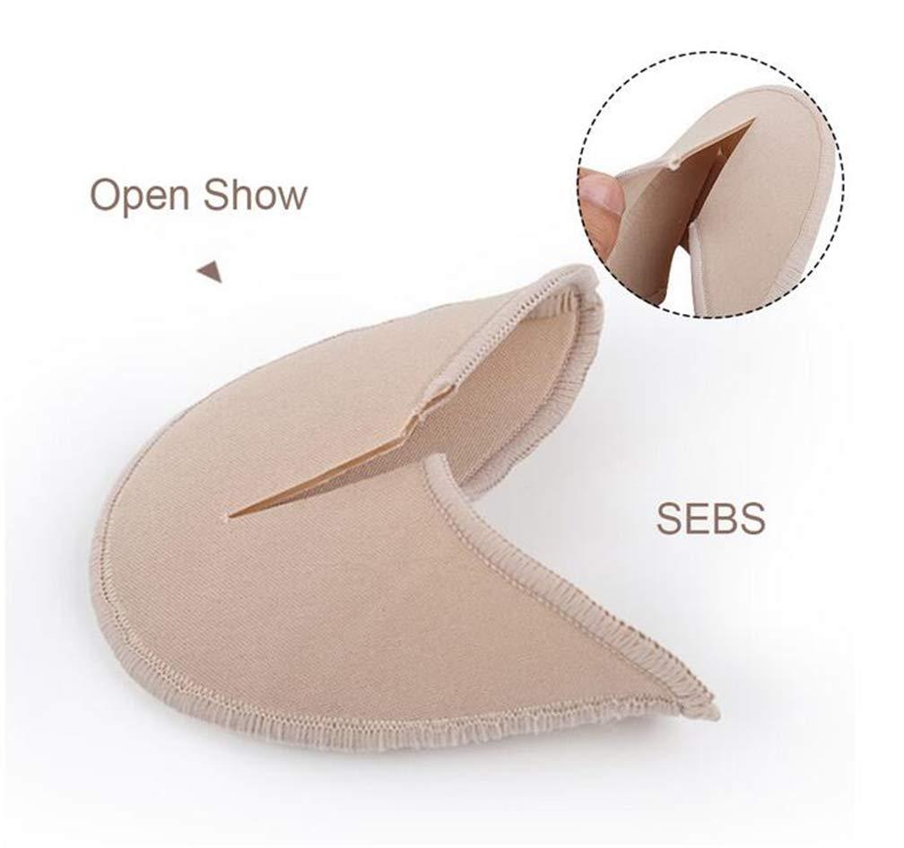 XEMZ Ballet Dance Pointe Shoe Socks Pad, Toe Pouches Pad, Knitted Fabric Toe Cap Cover Toe Wrapped Protector Cushion Women Anti-Slip Toe Half Socks, Relief Forefoot Pain Point Shoes Ballet Slipper (Long)