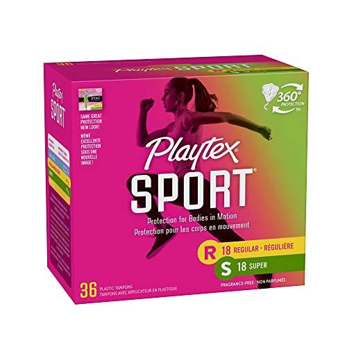 Playtex Playtex Sport Tampons with Flex-Fit Technology, Regular and Super Multi-Pack, Unscented - 36 Count