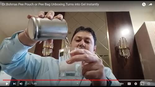 Dr. BOHRRAS Dr. BOHRRAS Pee Pouch Bags 10 pc with Magic Gel 800 ml Car Travel Urine Toilet Paper Bags Kids Adult Men Women Plain Discreet Pouch Ecofriendly Biodegradable Portable Turns Liquid into Gel Immediately