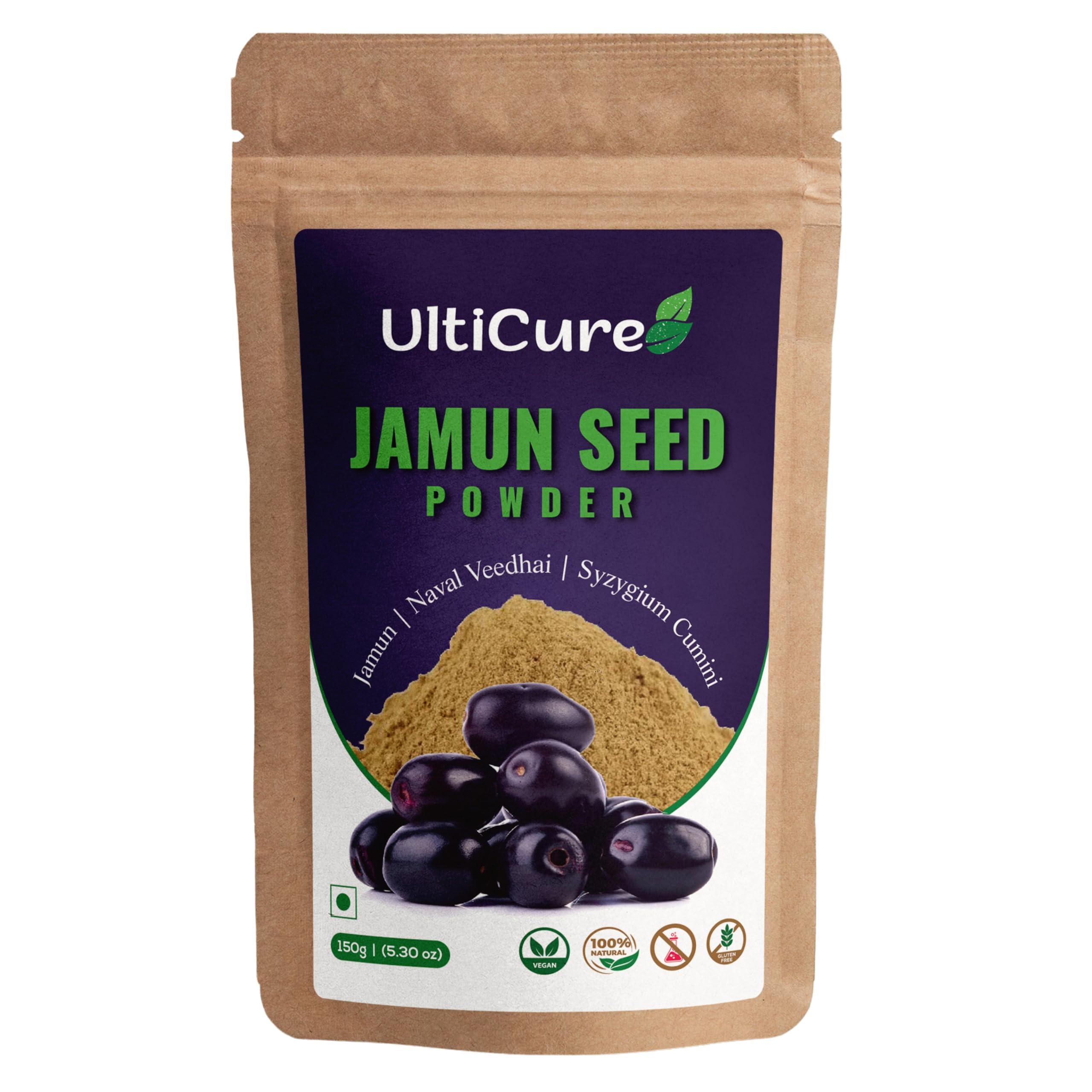 UltiCure UltiCure Ayurveda Jamun Seed Powder for Diabetes - 150 g 100% Natural Made with Oldest Traditional Method Good for Diabetes, Control blood glucose level.